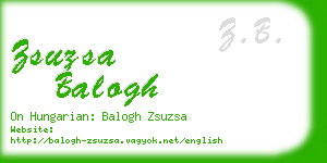 zsuzsa balogh business card